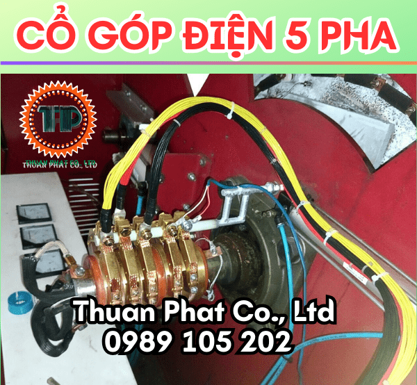 Cổ góp điện 5 pha an toàn Cổ góp điện 5 pha an toàn