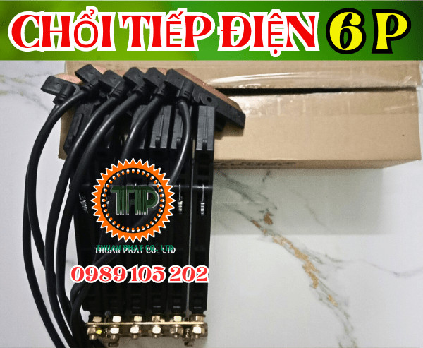 Chổi tiếp điện cầu trục 6P-60A Chổi tiếp điện cầu trục 6P-60A