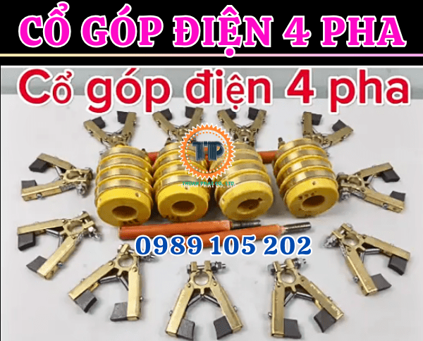 Cổ góp điện 4 pha Cổ góp điện 4 pha
