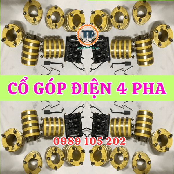 Cổ góp điện 4 pha Cổ góp điện 4 pha