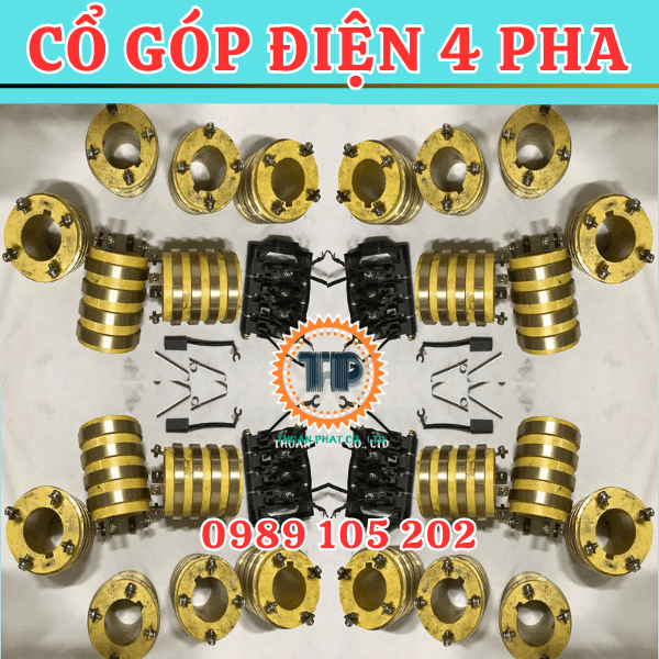 Cổ góp điện 4 pha Cổ góp điện 4 pha