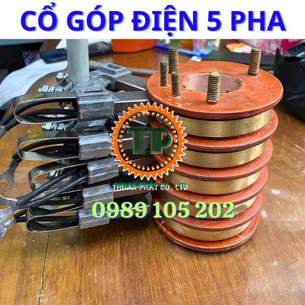 Cổ góp điện 5 pha Cổ góp điện 5 pha