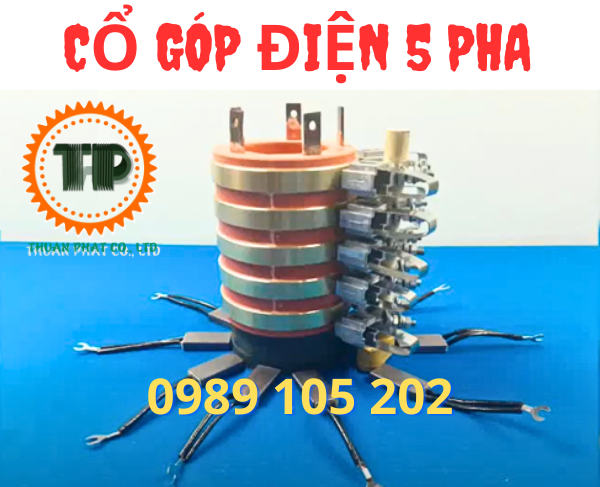 Cổ góp điện 5 pha Cổ góp điện 5 pha