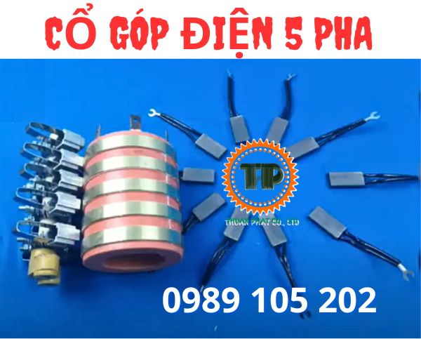 Cổ góp điện 5 pha Cổ góp điện 5 pha