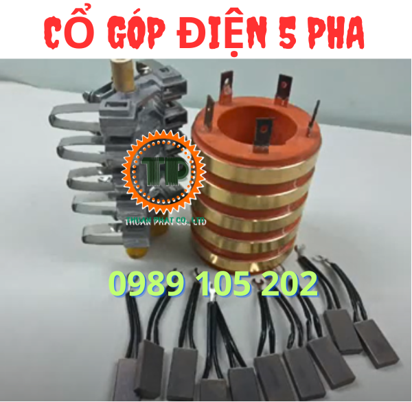 Cổ góp điện 5 pha Cổ góp điện 5 pha