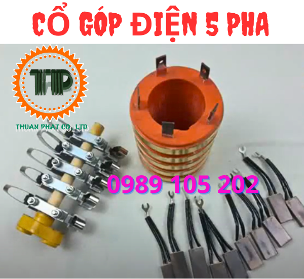 Cổ góp điện 5 pha Cổ góp điện 5 pha
