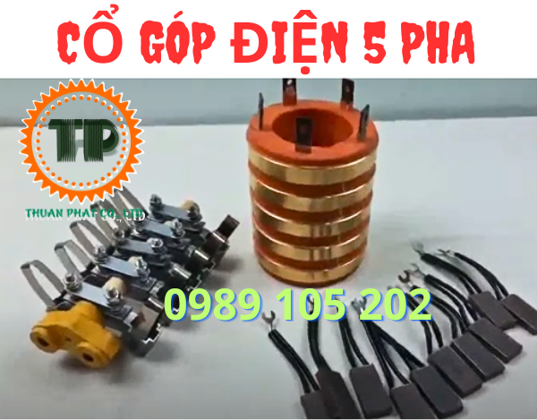 Cổ góp điện 5 pha Cổ góp điện 5 pha