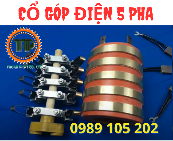 Cổ góp điện 5 pha Cổ góp điện 5 pha