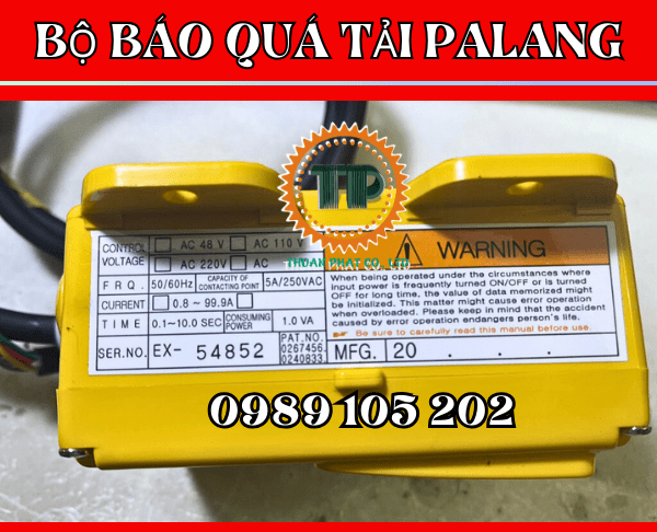 Báo quá tải palang cầu trục Báo quá tải palang cầu trục
