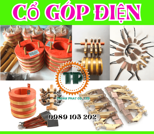 Bộ cổ góp điện và phụ kiện chổi than, giá đỡ Bộ cổ góp điện và phụ kiện chổi than, giá đỡ