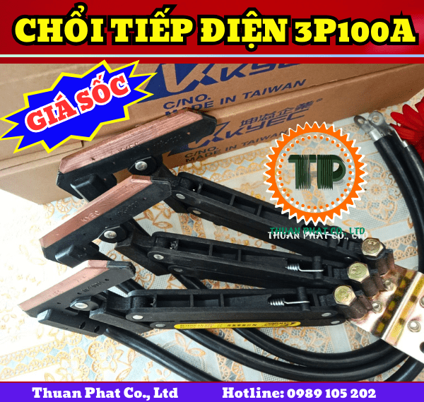 Chổi tiếp điện cầu trục 3P100A Chổi tiếp điện cầu trục 3P100A