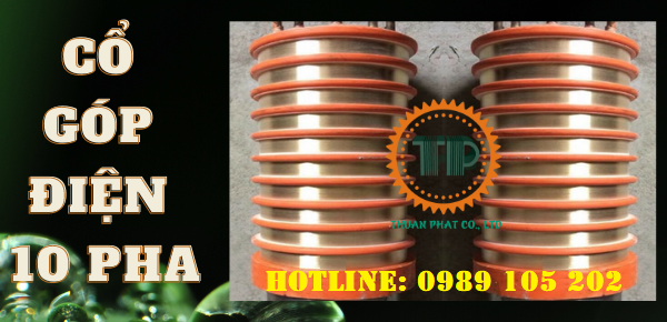 Cổ góp điện 10 pha (Vành góp điện 10 pha) Cổ góp điện 10 pha (Vành góp điện 10 pha)