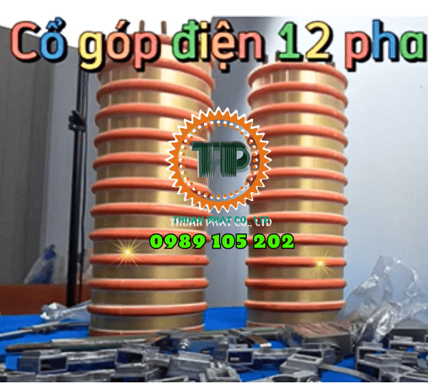 Cổ góp điện 12 pha trục 75mm Cổ góp điện 12 pha trục 75mm