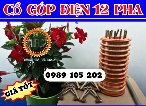 Cổ góp điện 12 pha giá rẻ, hàng chất lượng cao Cổ góp điện 12 pha giá rẻ, hàng chất lượng cao