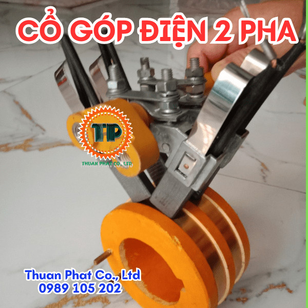 Cổ góp điện 2 cực dẫn điện Cổ góp điện 2 cực dẫn điện