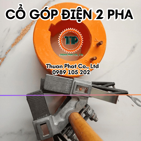 Cổ góp điện loại 2 vành trượt Cổ góp điện loại 2 vành trượt