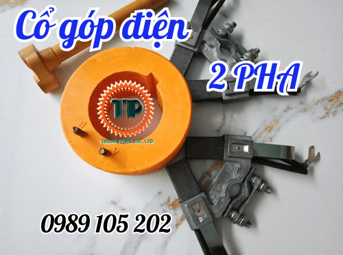 Cổ góp điện 2 pha rãnh âm Cổ góp điện 2 pha rãnh âm