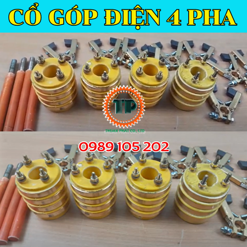 Cổ góp điện 2 cực, 4 cực nhỏ Cổ góp điện 2 cực, 4 cực nhỏ