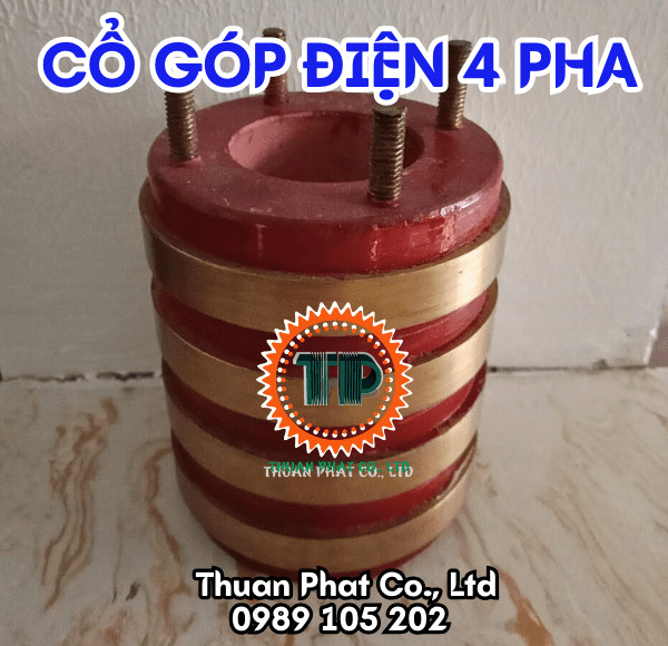Cổ góp điện 4 cực Cổ góp điện 4 cực