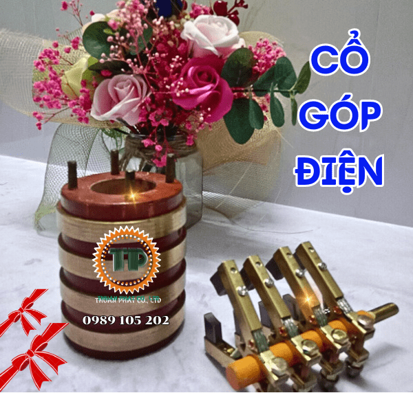 Cổ góp điện loại 4 vành trượt Cổ góp điện loại 4 vành trượt