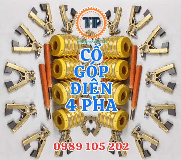 Cổ góp điện 4 pha Cổ góp điện 4 pha