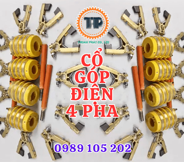 Cổ góp điện 4 pha Cổ góp điện 4 pha