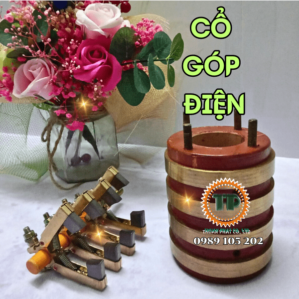 Cổ góp điện 4 pha Cổ góp điện 4 pha