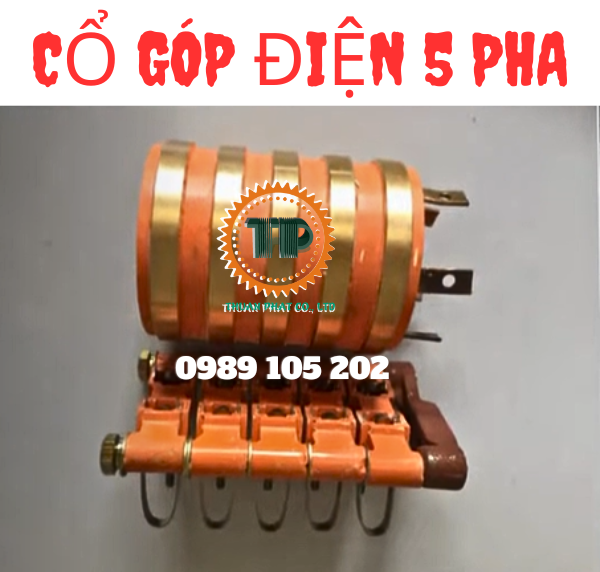 Cổ góp điện 5 pha 65x110x140mm Cổ góp điện 5 pha 65x110x140mm