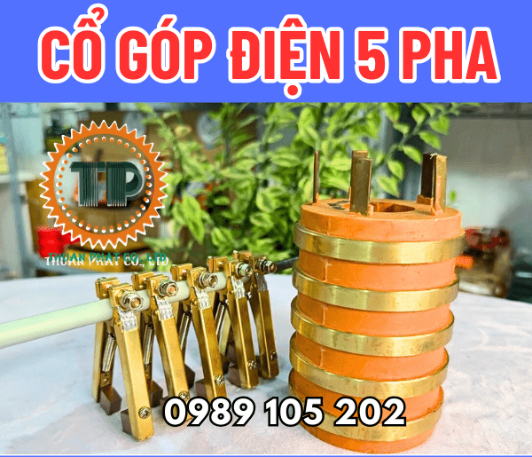 Cổ góp điện 5 pha 40x95x130 Cổ góp điện 5 pha 40x95x130