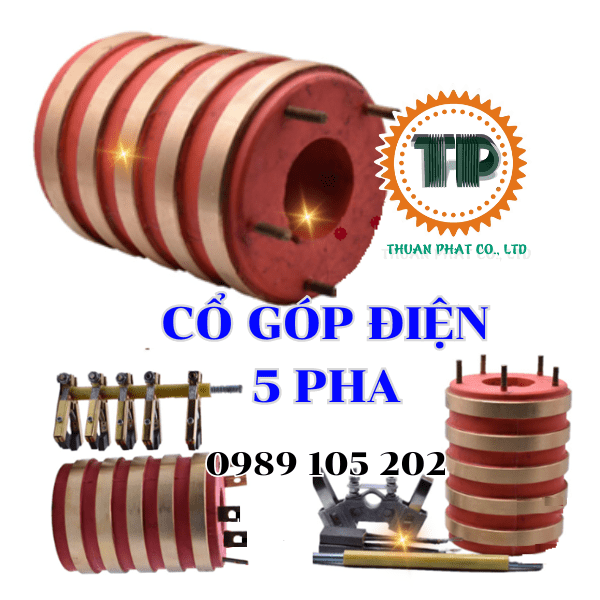 Cổ góp điện 5 pha cho động cơ Cổ góp điện 5 pha cho động cơ