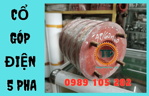 Cổ góp điện 5 pha – Vành trượt điện 5 pha Cổ góp điện 5 pha – Vành trượt điện 5 pha