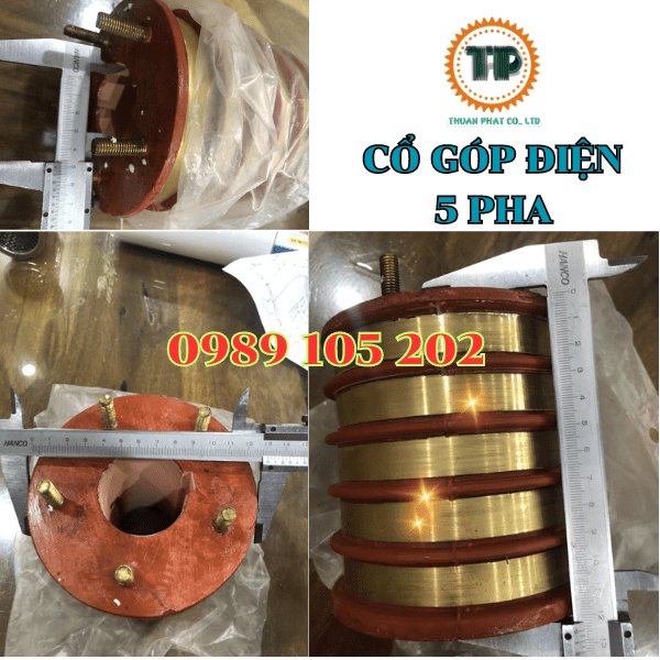 Cổ góp điện 5 pha cho động cơ Cổ góp điện 5 pha cho động cơ