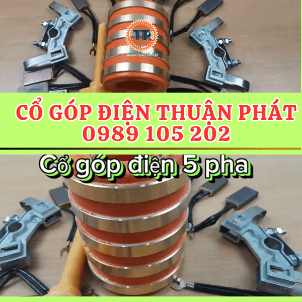 Cổ góp điện 5 pha chuẩn Cổ góp điện 5 pha chuẩn