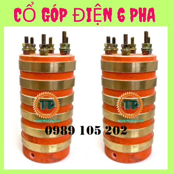 Cổ góp điện 6 pha Cổ góp điện 6 pha