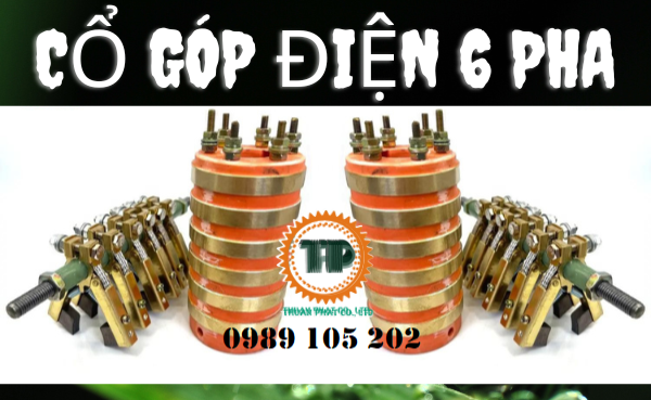 Cổ góp điện 6 pha đường kính trong 60 Cổ góp điện 6 pha đường kính trong 60