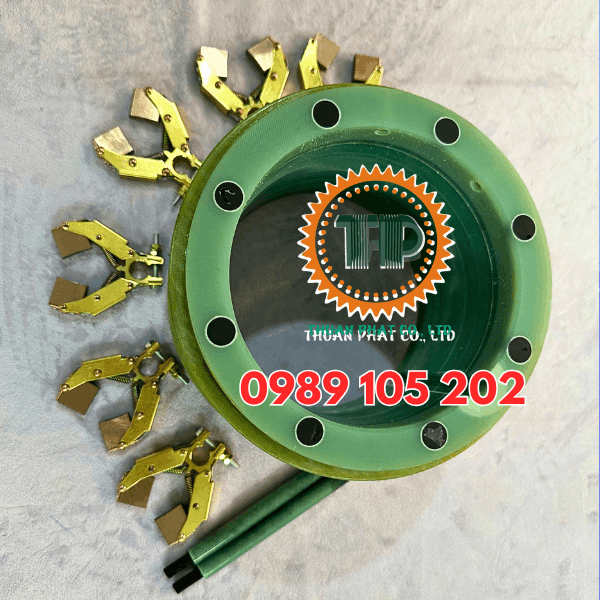 Bộ cổ góp điện 6 pha quy cách 148 x 210 x 125 mm Bộ cổ góp điện 6 pha quy cách 148 x 210 x 125 mm