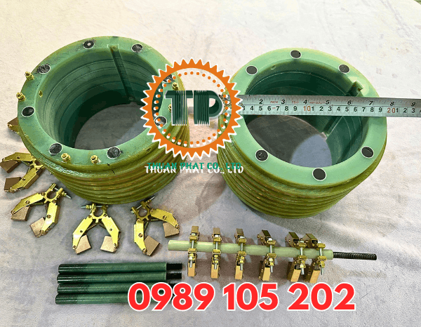 Bộ cổ góp điện 6 pha quy cách 148 x 210 x 125 mm Bộ cổ góp điện 6 pha quy cách 148 x 210 x 125 mm