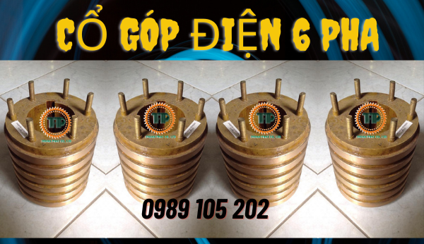 Cổ góp điện 6 pha Cổ góp điện 6 pha