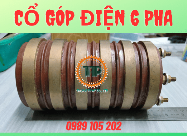 Cổ góp điện 6 pha cốt 55 Cổ góp điện 6 pha cốt 55