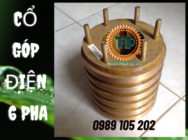 Cổ góp điện 6 pha Cổ góp điện 6 pha