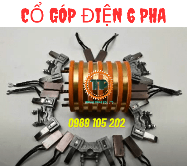 Cổ góp điện 6 pha Cổ góp điện 6 pha