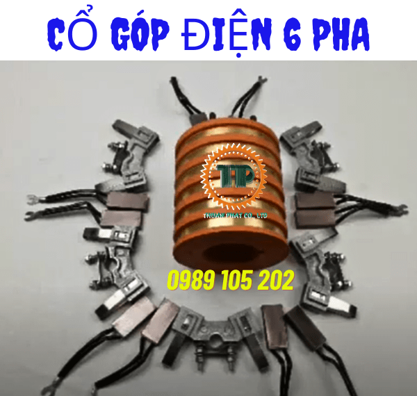 Cổ góp điện 6 cực lấy điện Cổ góp điện 6 cực lấy điện