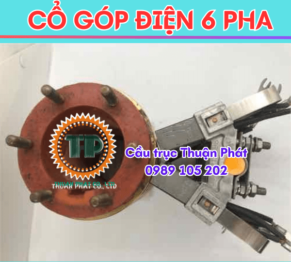 Cổ góp điện 6 vành lấy điện Cổ góp điện 6 vành lấy điện