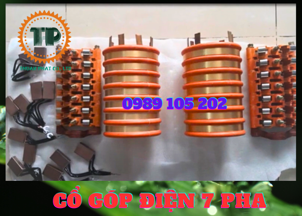 Cổ góp điện 7 pha Cổ góp điện 7 pha