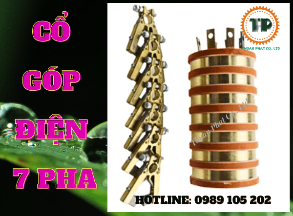 Cổ góp điện 7 pha Cổ góp điện 7 pha