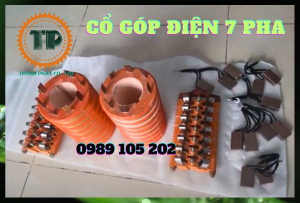 Cổ góp điện 7 pha Cổ góp điện 7 pha