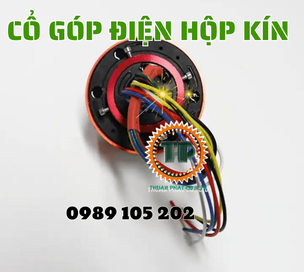 Cổ góp điện hộp kín 4 pha trục 30mm Cổ góp điện hộp kín 4 pha trục 30mm