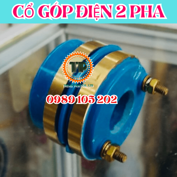 Cổ góp điện 2 pha 20x50mm Cổ góp điện 2 pha 20x50mm