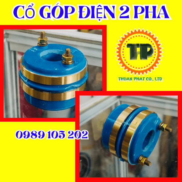 Cổ góp điện 2 pha 20x50mm  Cổ góp điện 2 pha 20x50mm