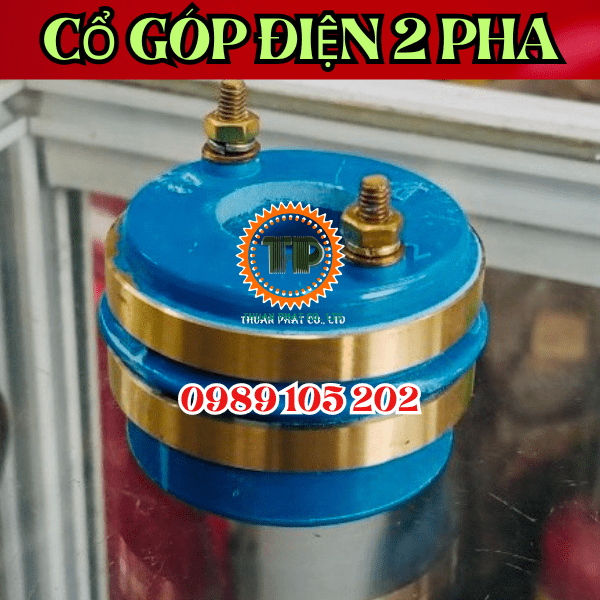 Cổ góp điện 2 pha 20x50mm  Cổ góp điện 2 pha 20x50mm
